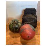 2 Bowling Balls & Bag