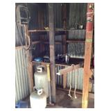 Propane Cylinders, welding mask, steel, fire