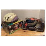 2 Bike Helmets, need cleaning from storage