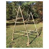 Steel Pipe Rack, 58x60x81" tall