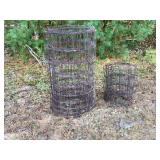 2 sections wire fence