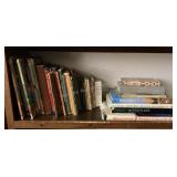 Shelf of Books, some children