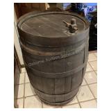 Large Wood Barrel, 22x35"