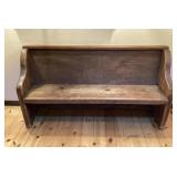 Wood Entry Pew Bench
