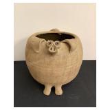 Artisan Pig Planter, 8x7 1/2"