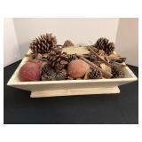 Distressed Decorative Tray with filler