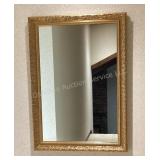 Large Mirror with Gold Frame, 29x41"