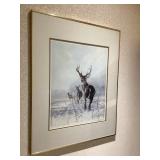Deer Picture signed by Charles Denault