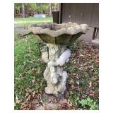 2 Piece Cement Birdbath,  22x30"