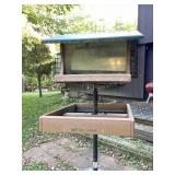 Wild Birds Unlimited Bird Feeder on pole, 80" tall