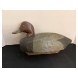 Wood Decoy, no signatures, glass eyes