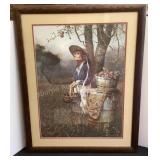 Picking Apples Picture, 24 1/2x30 1/2"