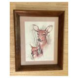Deer Picture, 13 1/2x17"