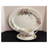 Royal Doulton Arcadia Platter & Gravy Boat