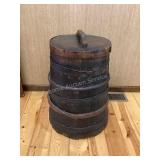 Wood Basket with Lid & Linens