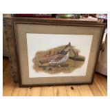 1980 Brian Wheeler Ruffed Grouse Picture, 31x26"