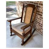 Mission Style Rocker with Cane Back