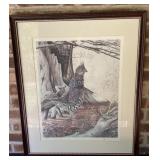 Signed & Numbered 316/350 Ruffed Grouse Picture