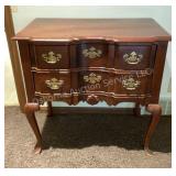 2 Drawer Queen Anne Style Low Boy