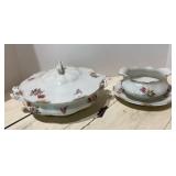 Warwick Covered Serving Dish & Gravy Bowl