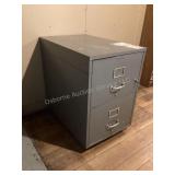Steelcase safe on castors with key, F2-ND
