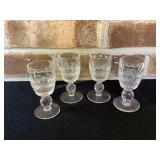 Set of 4 Waterford Shot Glasses