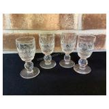 Set of 4 Waterford 3" Shot Glasses