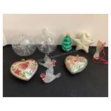 9 Christmas Ornaments including Snowbabie