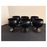 Black Glass Goblets