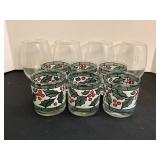 Holly & Winter Etched Glasses