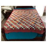 Machine Stitched lightweight quilt, 68x80"