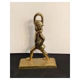 Brass Marching Soldier Door Stop, 6 1/2x2x8 1/2"