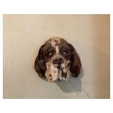 3D dog face wall clock