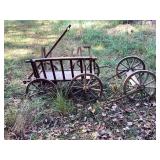 Small goat cart and extra set of wheels, needs TLC