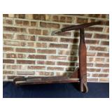 Vintage wood scooter, 33"l x 30"t
