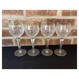 Set of 4 Waterford Wine Glasses