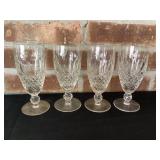 Set of 4 6" Waterford Stemmed Glasses