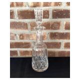 14" tall Waterford Decanter with good topper