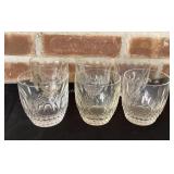 Set of 6 Waterford 3 1/2" Glasses