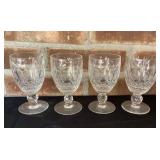 Set of 4 Waterford 5" Goblets