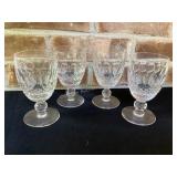 Set of 4 Waterford 5" Goblets