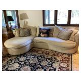 Sofa with Chaise & Pillows