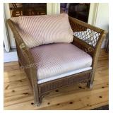Heavy Wicker Accent Chair