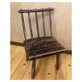 Short Primitive Chair, 17x14x28" tall