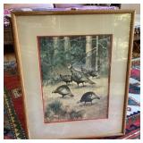 Lynn Bogue Hunt Turkey Picture, 15 1/2x19"