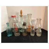 Milk Bottles & a Vintage Bottles, 8 total