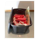 Sterilize tote of candles