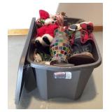 Sterilize tote of wrapping supplies & decor