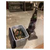 Roughneck Tote of Household Supplies & Hoover