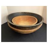 Three Wood Butter Bowls